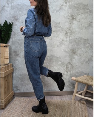 Mono camisero denim