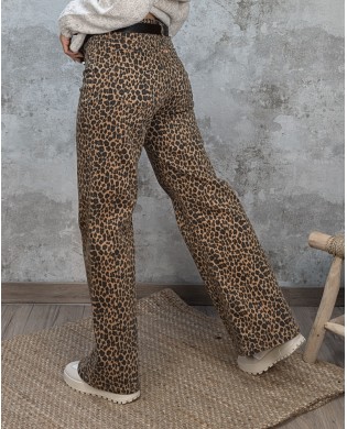 Wideleg Animal Print