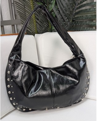 Bolso Maxi Hobo Tachas